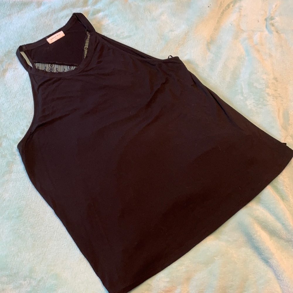 Sophie Rue Black Lace Tank Top